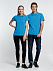 Рубашка поло мужская Virma Premium, бирюзовая с логотипом  заказать по выгодной цене в кибермаркете AvroraStore
