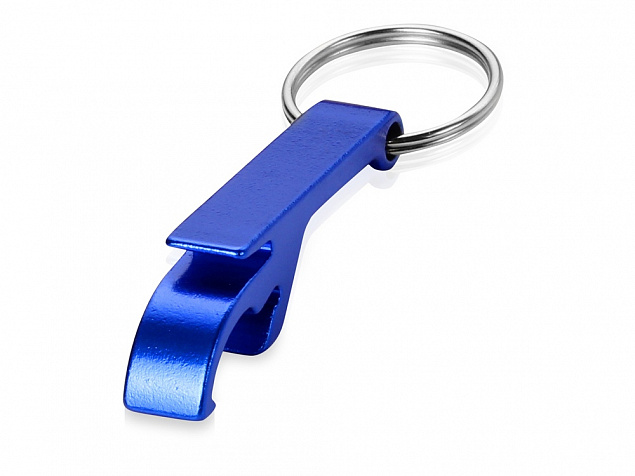 Брелок-открывалка Tao, синий с логотипом  заказать по выгодной цене в кибермаркете AvroraStore