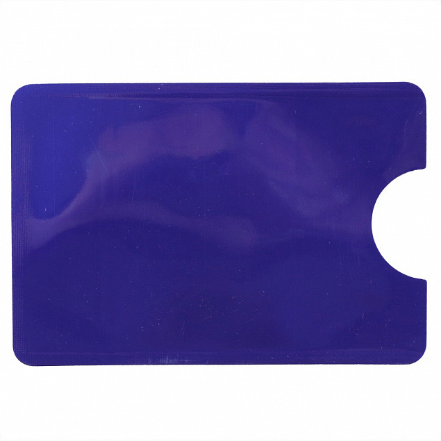 Держатель для карт, защита RFID, синий с логотипом  заказать по выгодной цене в кибермаркете AvroraStore