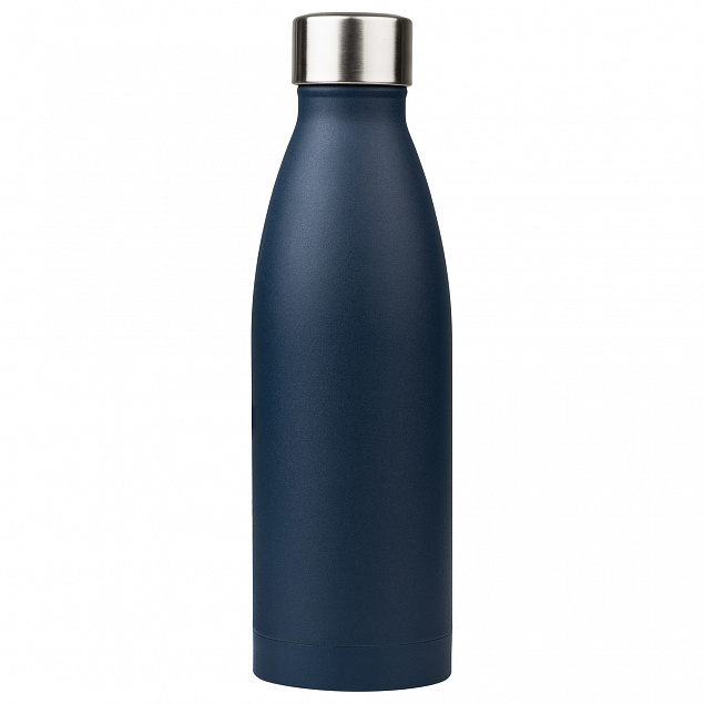 Термобутылка вакуумная герметичная, Fresco, 500 ml, синяя с логотипом  заказать по выгодной цене в кибермаркете AvroraStore