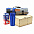 Подарочный набор Джей, (синий матовый) с логотипом  заказать по выгодной цене в кибермаркете AvroraStore