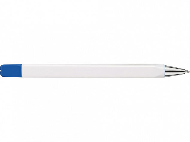 Набор Квартет: ручка шариковая, карандаш и маркер, белый/синий с логотипом  заказать по выгодной цене в кибермаркете AvroraStore