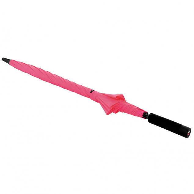 Зонт-трость U.900, розовый с логотипом  заказать по выгодной цене в кибермаркете AvroraStore