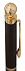 Ручка шариковая Globe Golden Top с логотипом  заказать по выгодной цене в кибермаркете AvroraStore