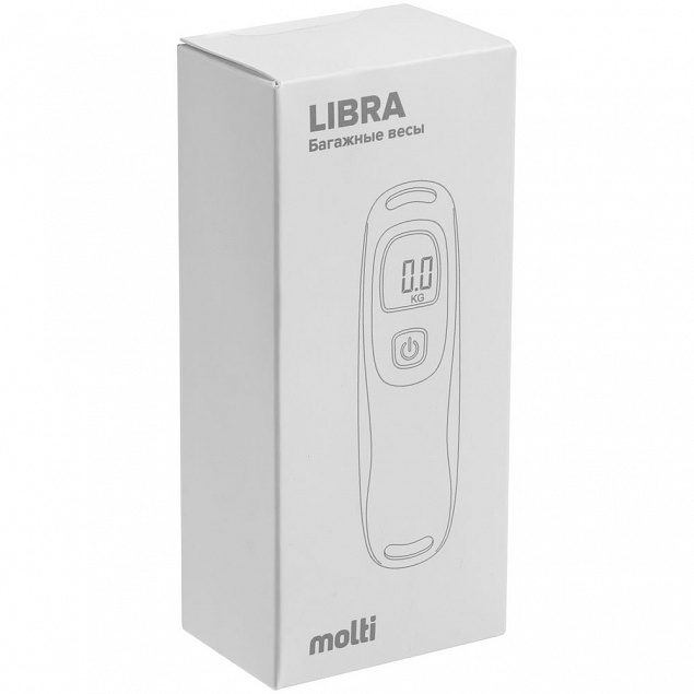 Дорожные весы Libra, белые с логотипом  заказать по выгодной цене в кибермаркете AvroraStore