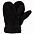 Варежки Flocky, черные с логотипом  заказать по выгодной цене в кибермаркете AvroraStore