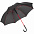 Зонт-трость с цветными спицами Color Style, серый с логотипом  заказать по выгодной цене в кибермаркете AvroraStore