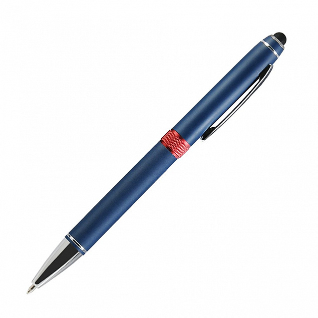 Шариковая ручка Ocean, синяя/красная, для зеркальной лазерной гравировки с логотипом  заказать по выгодной цене в кибермаркете AvroraStore