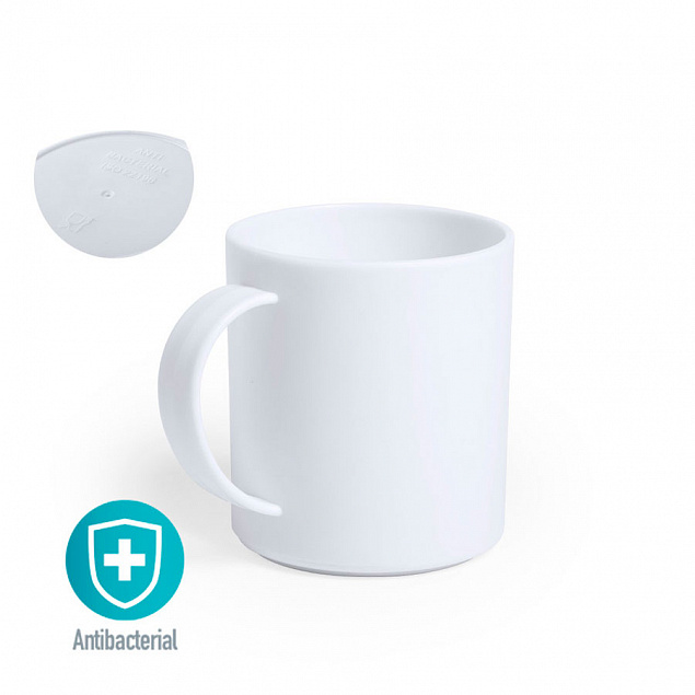Кружка PLANTEX,  антибактериальный пластик с логотипом  заказать по выгодной цене в кибермаркете AvroraStore