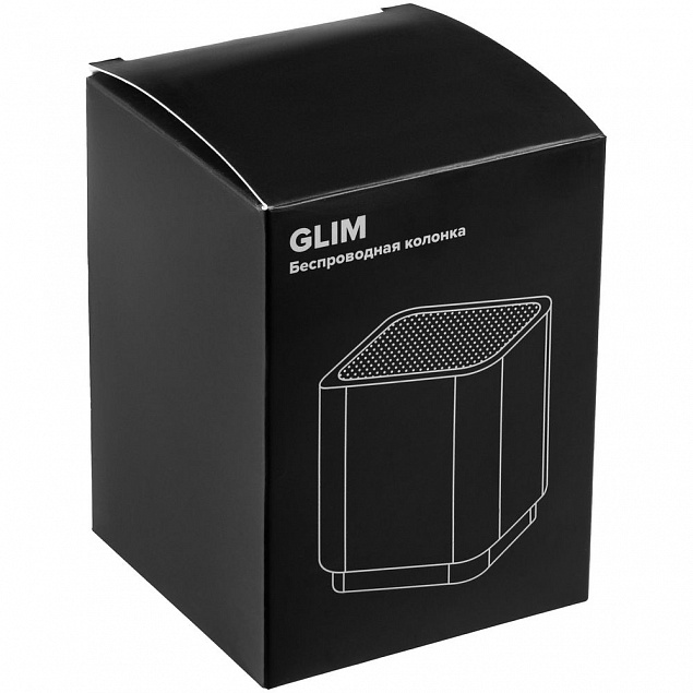 Беспроводная колонка с подсветкой логотипа Glim, белая с логотипом  заказать по выгодной цене в кибермаркете AvroraStore