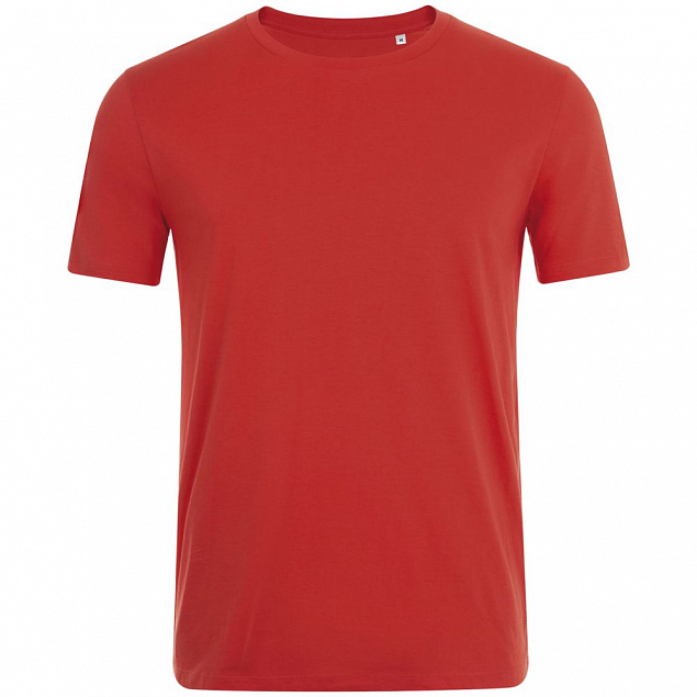 Футболка мужская MARVIN, красная с логотипом  заказать по выгодной цене в кибермаркете AvroraStore