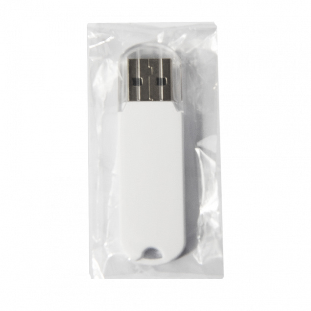 USB flash-карта UNIVERSAL (8Гб), белая, 5,8х1,7х0,6 см, пластик с логотипом  заказать по выгодной цене в кибермаркете AvroraStore