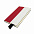 Бизнес-блокнот UNI, A5, бело-оранжевый, мягкая обложка, в линейку, черное ляссе с логотипом  заказать по выгодной цене в кибермаркете AvroraStore