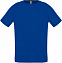 Футболка унисекс SPORTY 140, ярко-синяя с логотипом  заказать по выгодной цене в кибермаркете AvroraStore