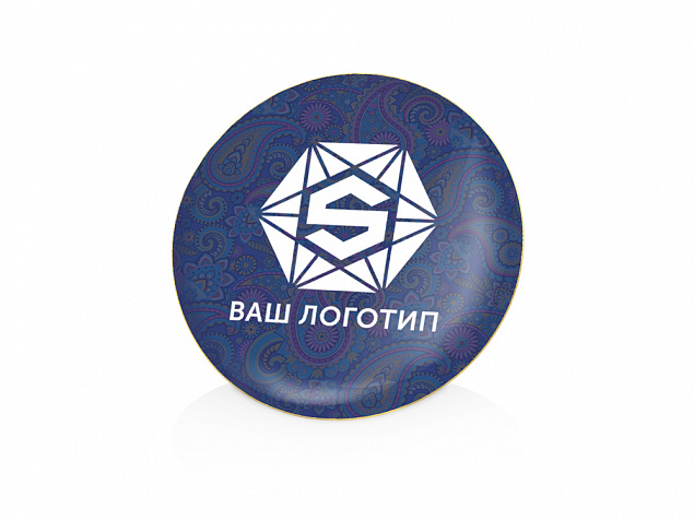 Значок металлический «Круг» с логотипом  заказать по выгодной цене в кибермаркете AvroraStore