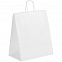 Пакет бумажный Willy, большой, белый с логотипом  заказать по выгодной цене в кибермаркете AvroraStore
