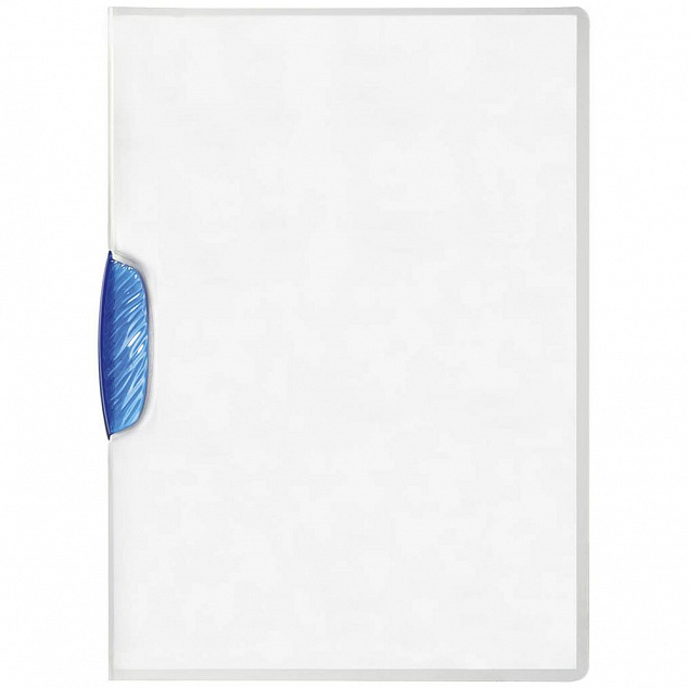 Папка Swingclip, с голубым клипом с логотипом  заказать по выгодной цене в кибермаркете AvroraStore