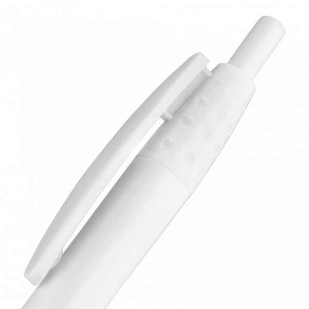 Ручка шариковая Champion ver.2, белая с логотипом  заказать по выгодной цене в кибермаркете AvroraStore