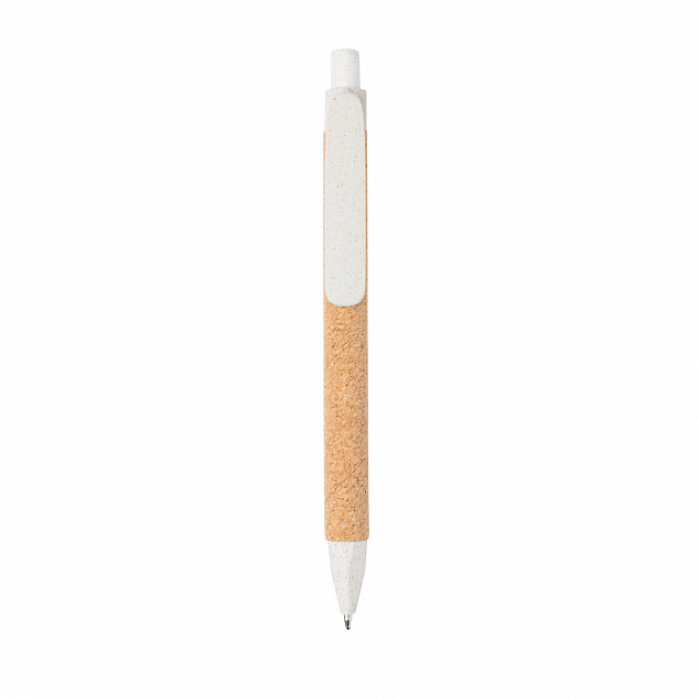 Эко-ручка Write, белый с логотипом  заказать по выгодной цене в кибермаркете AvroraStore