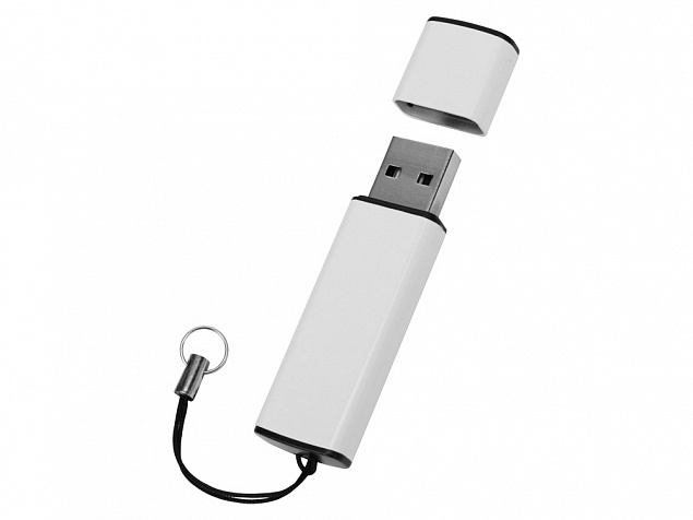 USB-флешка на 16 Гб «Borgir» с колпачком с логотипом  заказать по выгодной цене в кибермаркете AvroraStore