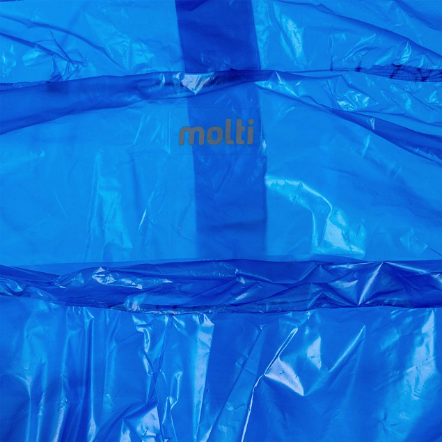 Дождевик-пончо RainProof, синий с логотипом  заказать по выгодной цене в кибермаркете AvroraStore