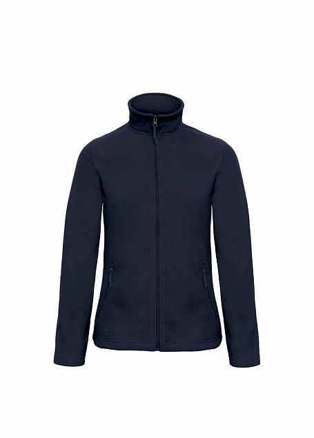 Куртка женская ID.501 темно-синяя с логотипом  заказать по выгодной цене в кибермаркете AvroraStore