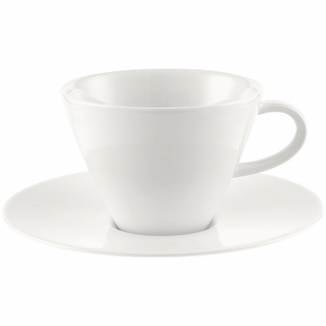 Кофейная пара Caffe Club White с логотипом  заказать по выгодной цене в кибермаркете AvroraStore