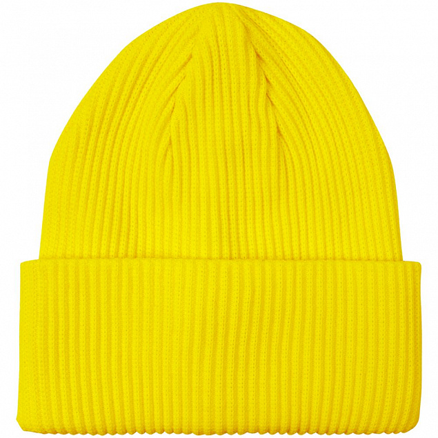 Шапка Franky, желтая с логотипом  заказать по выгодной цене в кибермаркете AvroraStore