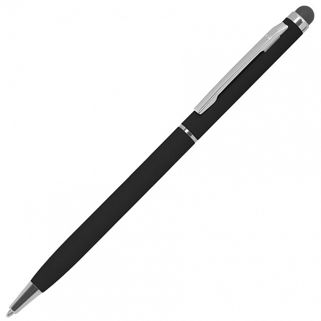 Ручка шариковая со стилусом TOUCHWRITER SOFT, покрытие soft touch с логотипом  заказать по выгодной цене в кибермаркете AvroraStore