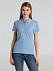 Рубашка поло женская Practice women 270, голубая с белым с логотипом  заказать по выгодной цене в кибермаркете AvroraStore