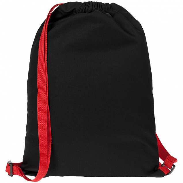 Рюкзак Nock, черный с красной стропой с логотипом  заказать по выгодной цене в кибермаркете AvroraStore