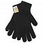 Перчатки Classic Foundation Label, черные с логотипом  заказать по выгодной цене в кибермаркете AvroraStore