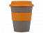 Стакан с силиконовой крышкой Café, оранжевый с логотипом  заказать по выгодной цене в кибермаркете AvroraStore