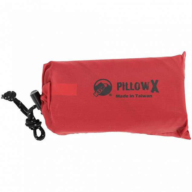 Надувная подушка Pillow X, красная с логотипом  заказать по выгодной цене в кибермаркете AvroraStore