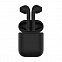 Наушники беспроводные с зарядным боксом TWS AIR SOFT, цвет черный  с логотипом  заказать по выгодной цене в кибермаркете AvroraStore
