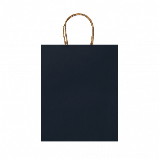 Пакет бумажный ARCE, Морской синий с логотипом  заказать по выгодной цене в кибермаркете AvroraStore