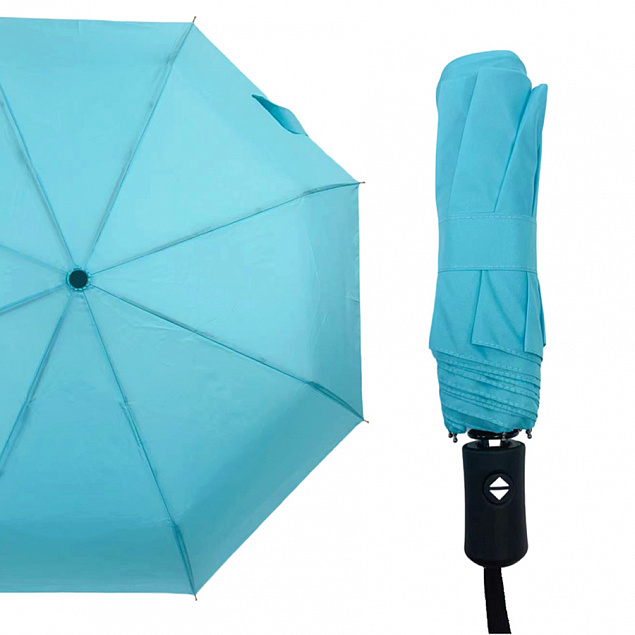 Автоматический противоштормовой зонт Vortex, морская волна с логотипом  заказать по выгодной цене в кибермаркете AvroraStore
