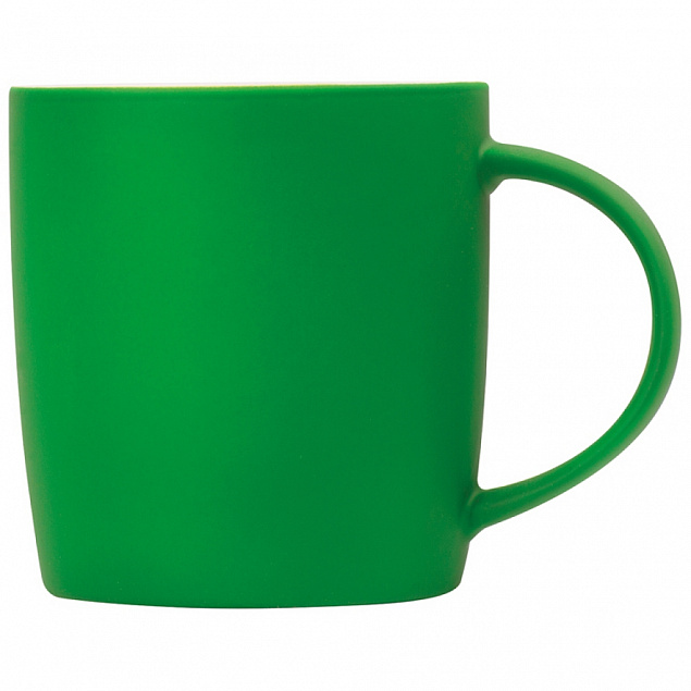 Кружка керамическая 300 мл, зеленая с логотипом  заказать по выгодной цене в кибермаркете AvroraStore