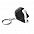 Рулетка- брелок 1 м TRESNA, Черный с логотипом  заказать по выгодной цене в кибермаркете AvroraStore