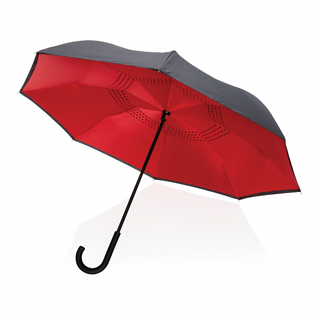 Двусторонний зонт Impact из RPET AWARE™ 190T, 23" с логотипом  заказать по выгодной цене в кибермаркете AvroraStore