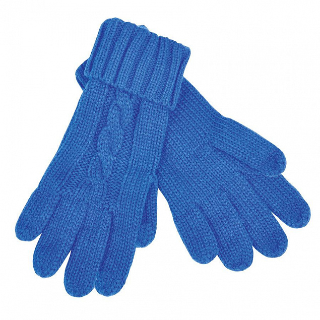 Перчатки  сенсорные "Irish", синий_М, 100% акрил   с логотипом  заказать по выгодной цене в кибермаркете AvroraStore