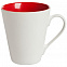 Кружка newBell матовая, белая с красным с логотипом  заказать по выгодной цене в кибермаркете AvroraStore