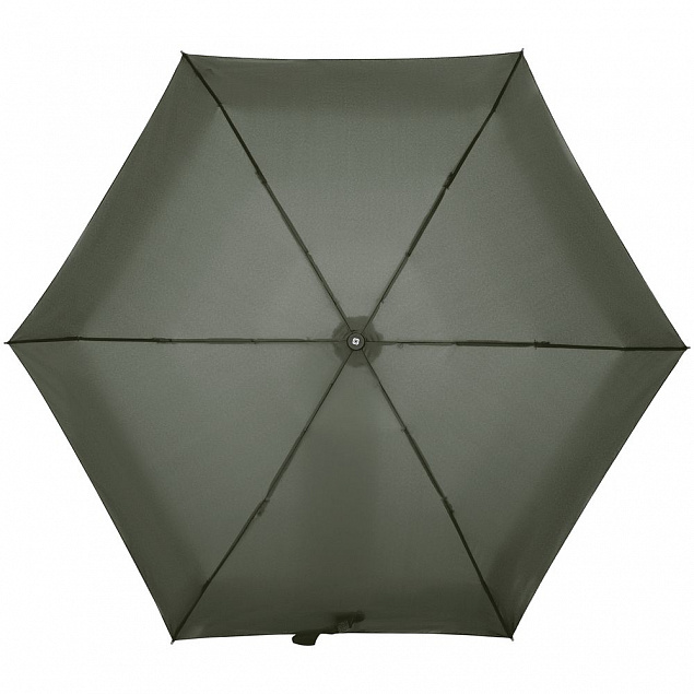 Зонт складной Minipli Colori S, зеленый (оливковый) с логотипом  заказать по выгодной цене в кибермаркете AvroraStore