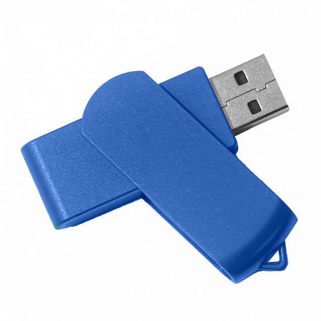 USB flash-карта SWING (8Гб), синий, 6,0х1,8х1,1 см, пластик с логотипом  заказать по выгодной цене в кибермаркете AvroraStore