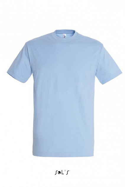 Фуфайка (футболка) IMPERIAL мужская,Голубой L с логотипом  заказать по выгодной цене в кибермаркете AvroraStore