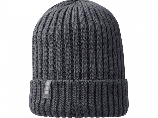 Ives, органическая шапка, серый с логотипом  заказать по выгодной цене в кибермаркете AvroraStore