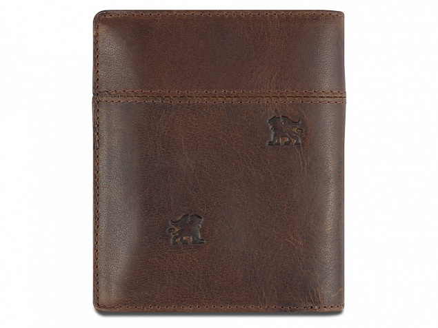 Бумажник Mano Don Leon, натуральная кожа в коричневом цвете, 9,7 х 11,7 см с логотипом  заказать по выгодной цене в кибермаркете AvroraStore