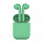 Наушники беспроводные с зарядным боксом TWS AIR SOFT, цвет мятный с логотипом  заказать по выгодной цене в кибермаркете AvroraStore