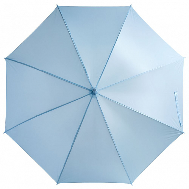 Зонт-трость Unit Promo, голубой с логотипом  заказать по выгодной цене в кибермаркете AvroraStore