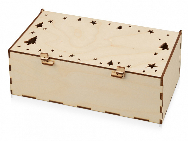 Подарочный набор с тремя видами варенья в деревянной коробке Trio Sweet с логотипом  заказать по выгодной цене в кибермаркете AvroraStore